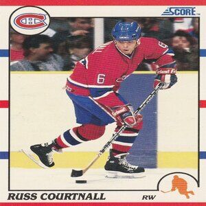 Russ Courtnall - 1990 Score Hockey Card